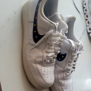 Nike White and Gray Athletic Shoes